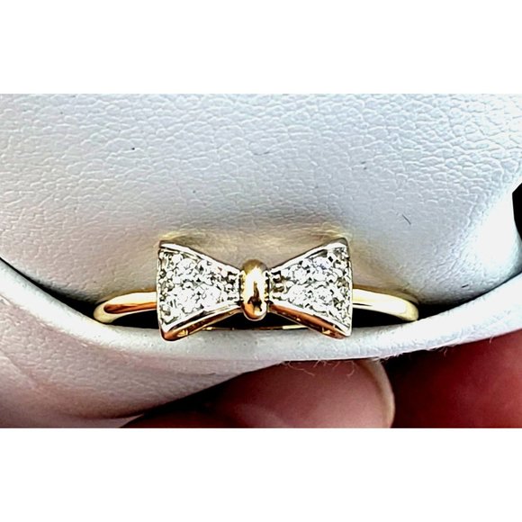 14KY REAL GOLD CZ Fancy Ring size 7 - Picture 10 of 12